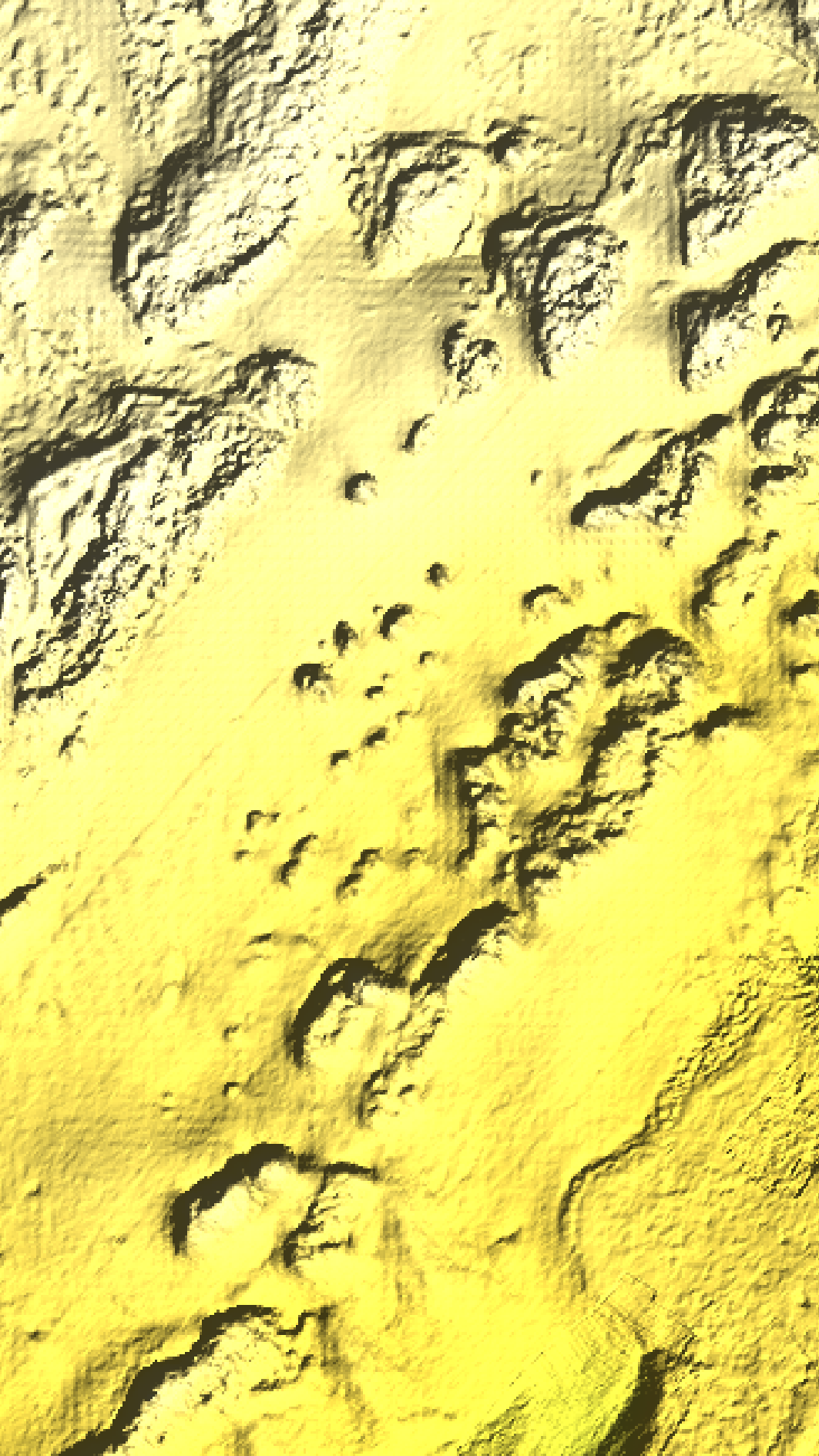 A closer view of natural bottom texture in the actual generated Florida Keys relief