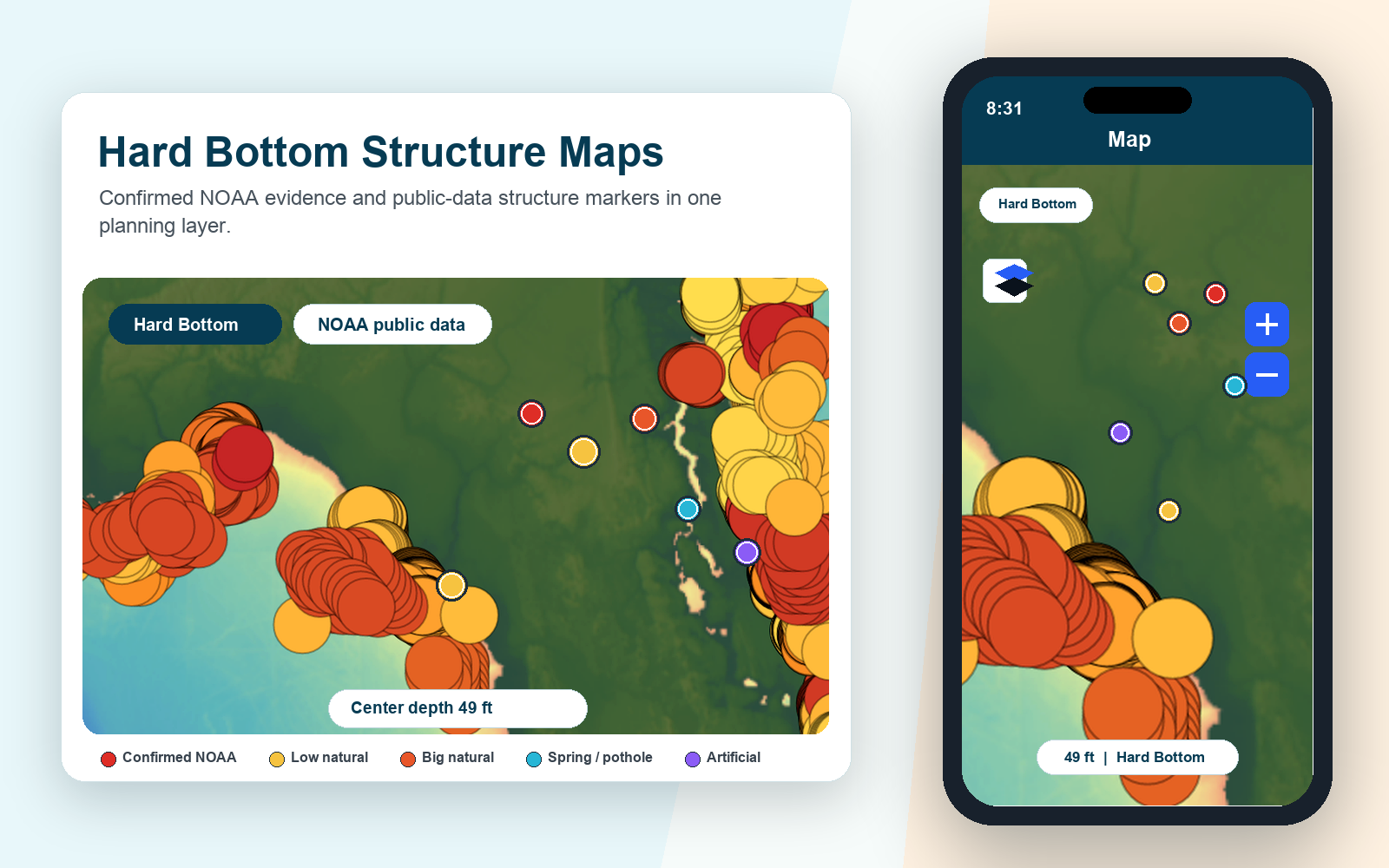Fish Fathom hard-bottom context map for Gulf offshore planning
