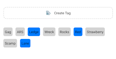 Organize waypoints with custom tags
